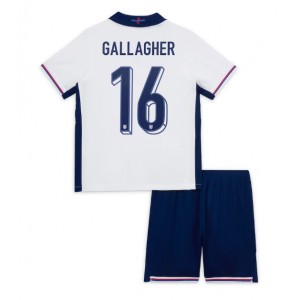 Englanti Conor Gallagher #16 Jalkapallovaatteet Lasten Kotipeliasu EM-Kisat 2024 Lyhythihainen (+ Lyhyet housut)